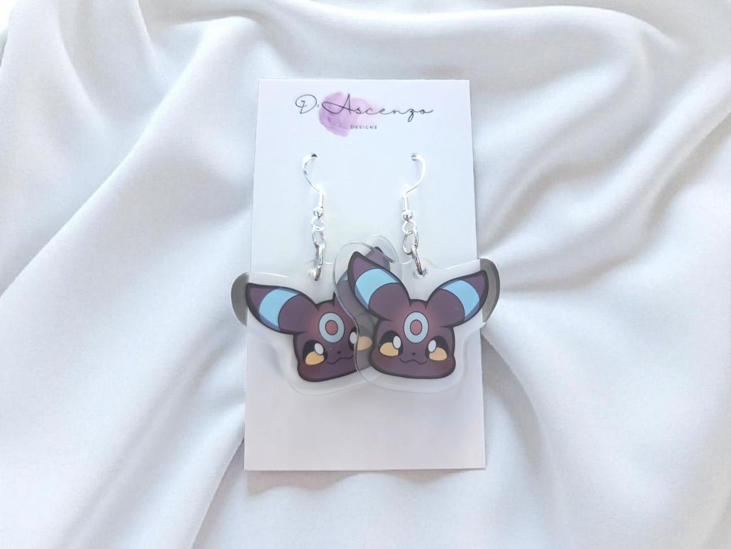 Pokemon Acrylic Dangle Earrings: Shiny Umbreon