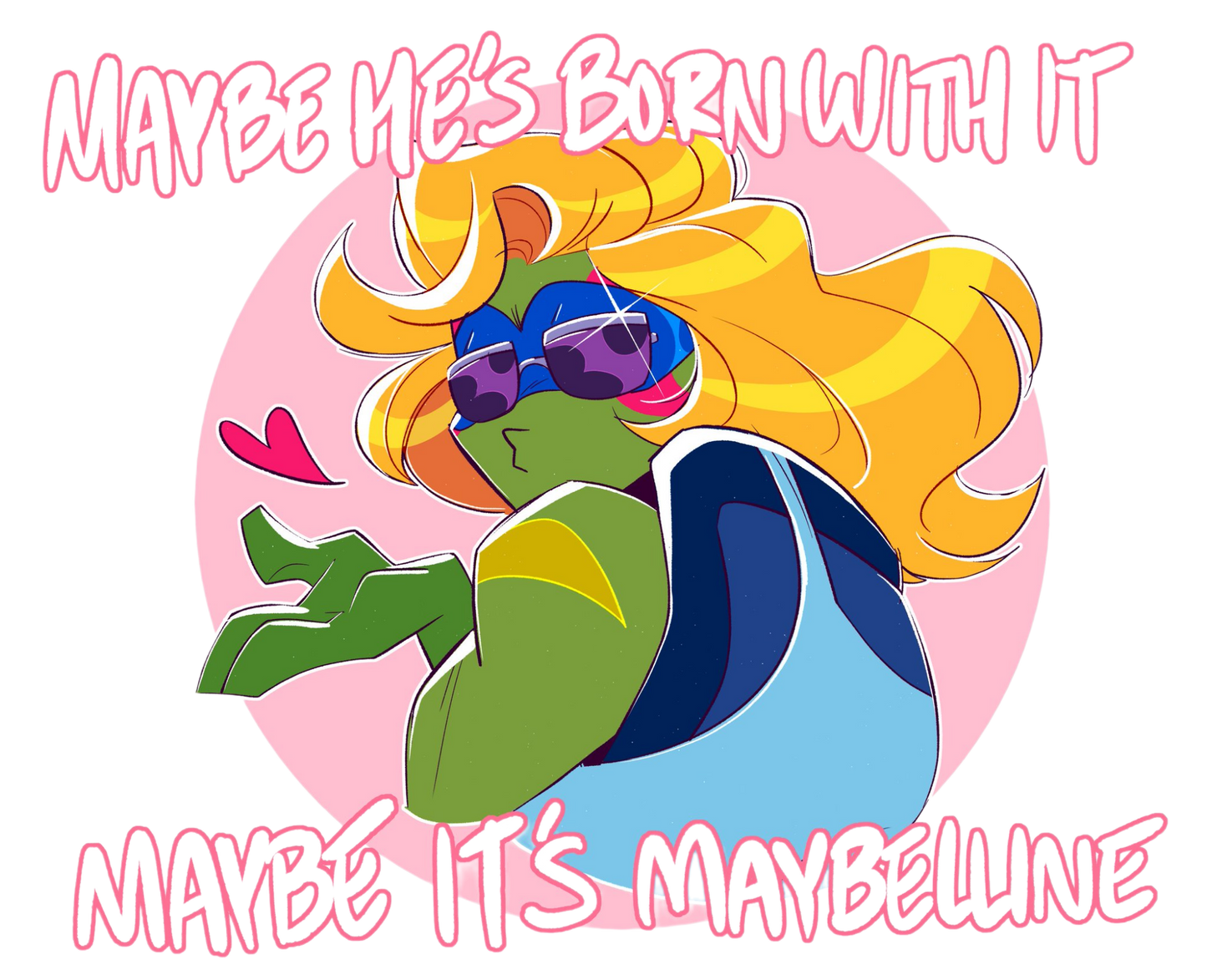 ROTTMNT Vinyl Sticker: Maybelline Leo Meme