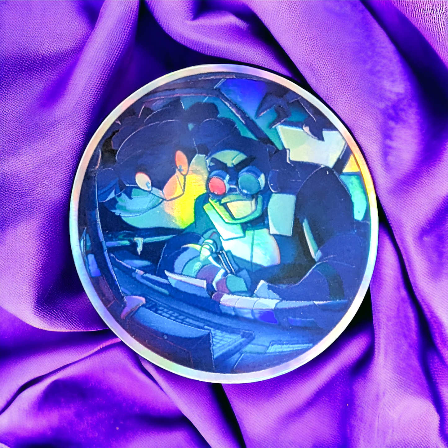 ROTTMNT Holo Vinyl Sticker: Donnie's Lab