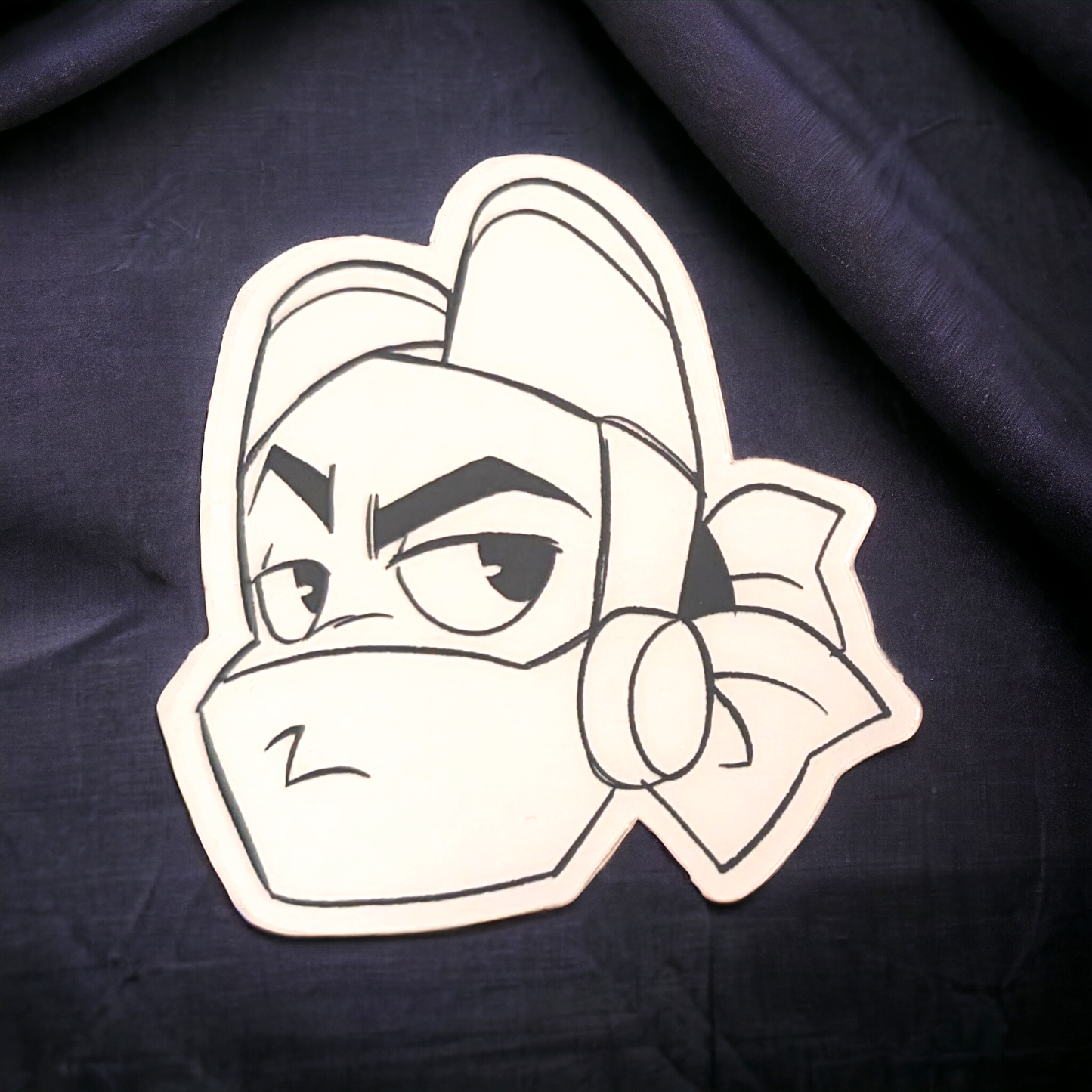 ROTTMNT Clear Vinyl Sticker: Donnie