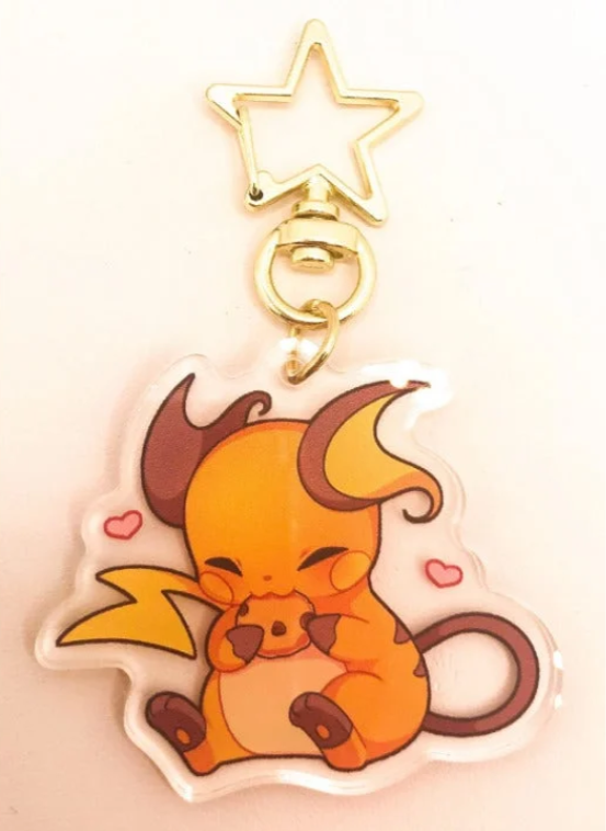 Pokemon Acrylic Keychains: Raichu Cookie