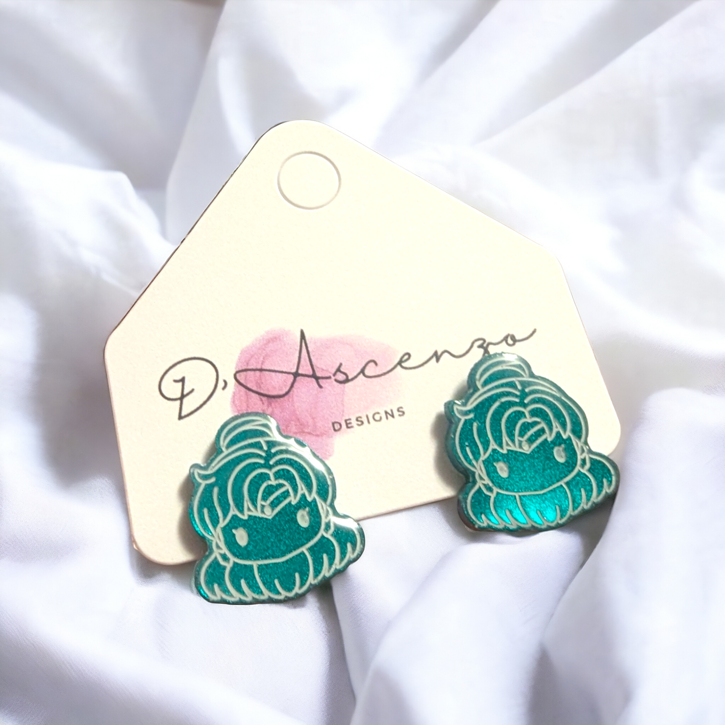 Sailor Moon Handmade Resin Studs: Pluto
