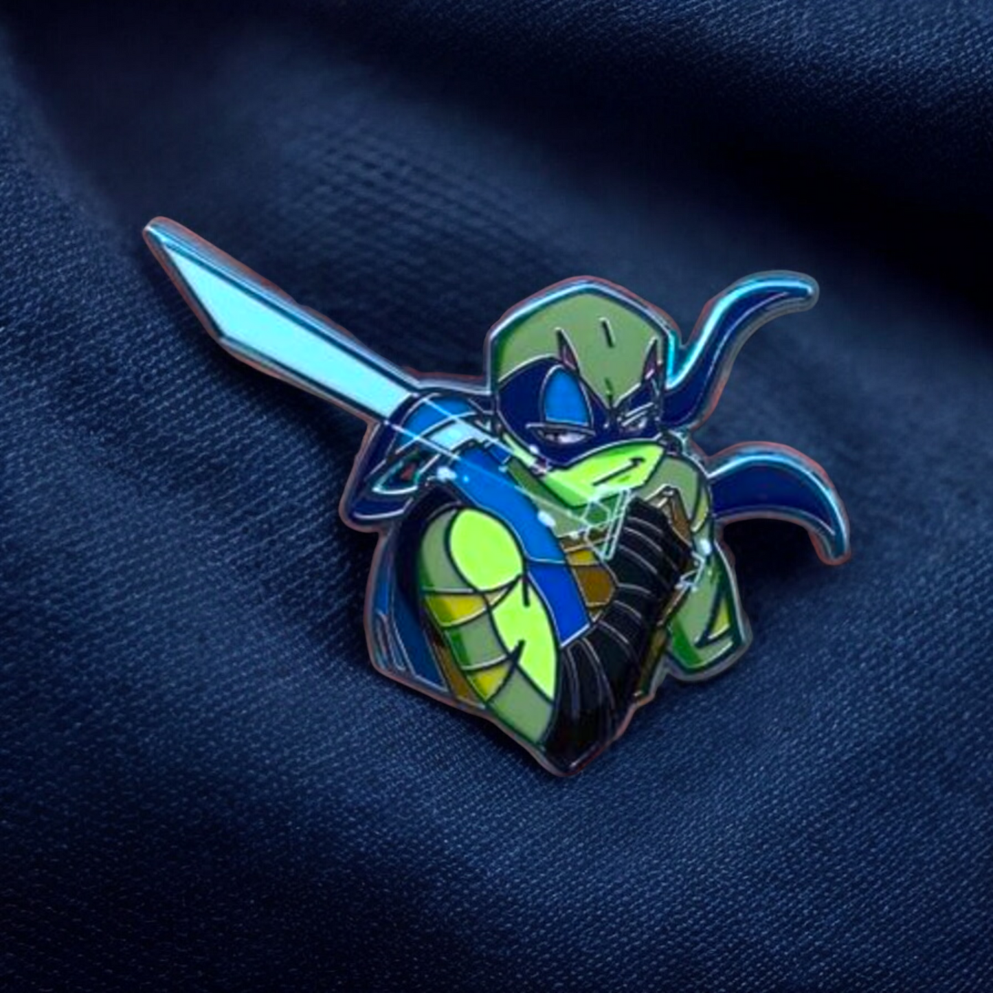 ROTTMNT Chrome Enamel Pin: Mystic Magic Leo