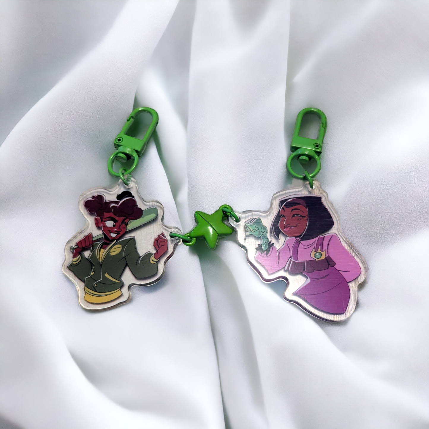 ROTTMNT Acrylic Keychains: Sunita and April Set