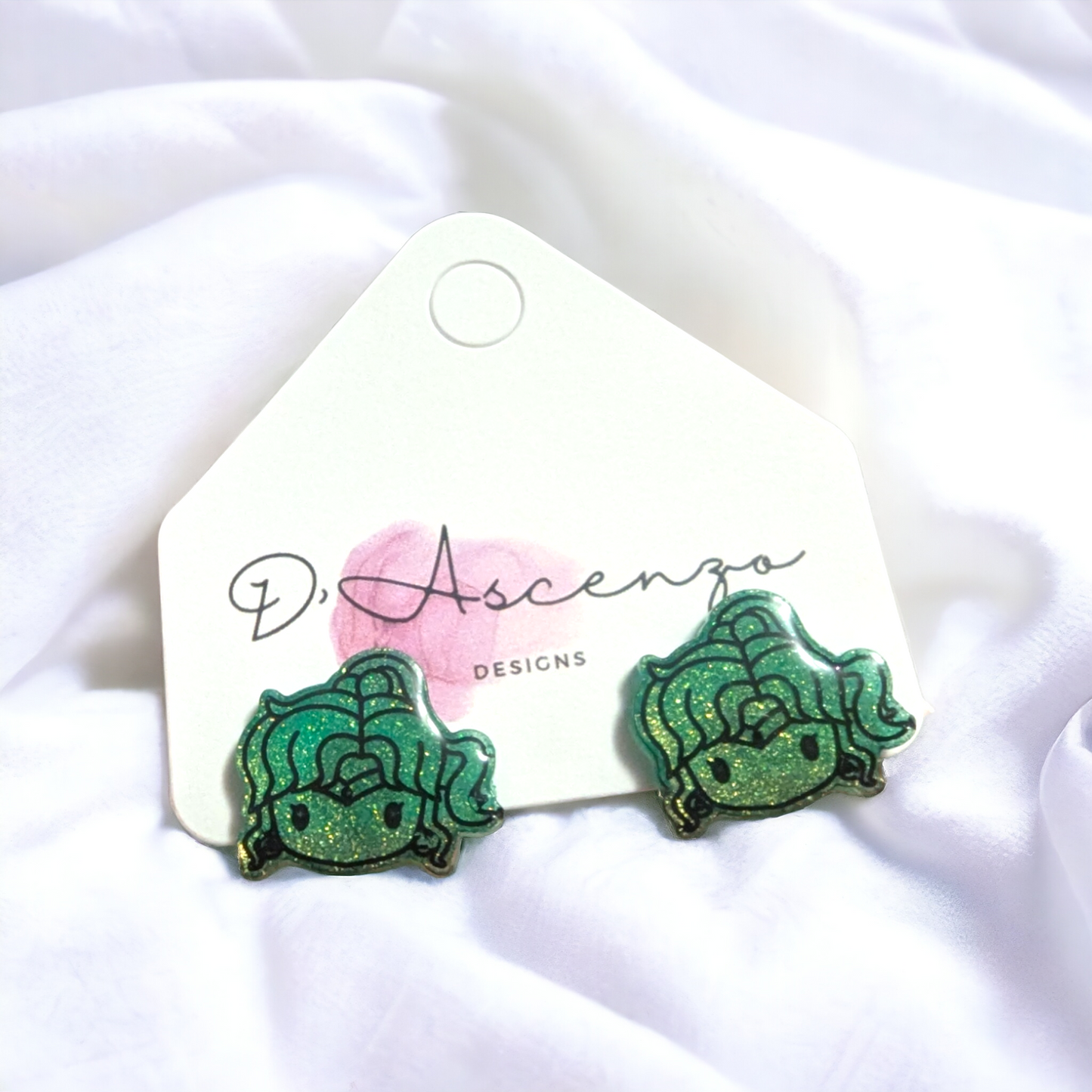 Sailor Moon Handmade Resin Studs: Jupiter