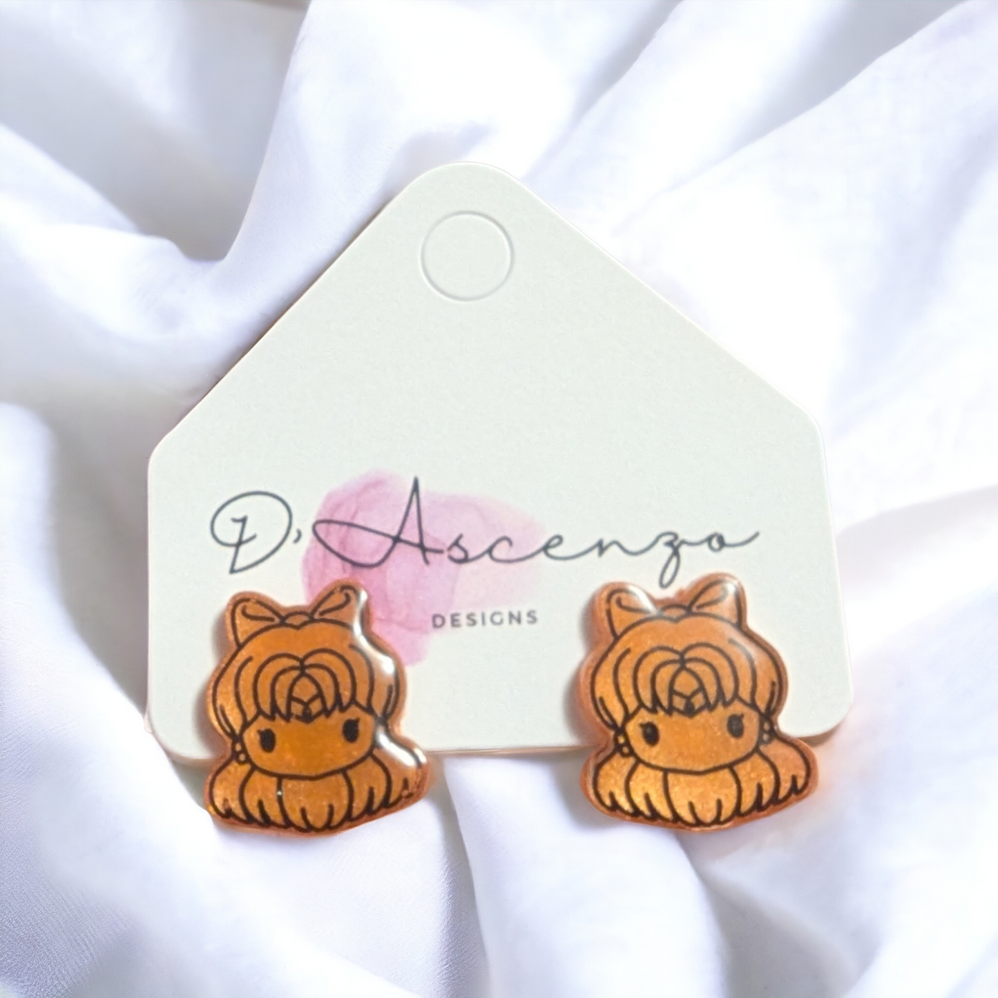 Sailor Moon Handmade Resin Studs: Venus