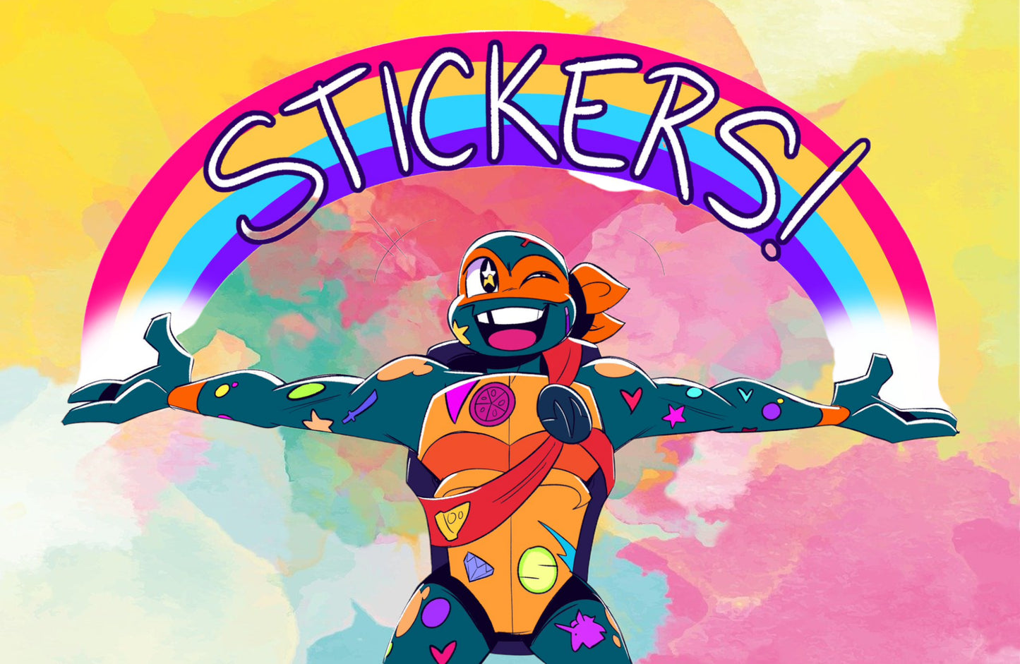 ROTTMNT Vinyl Sticker: Happy Sticker Lord Mickey