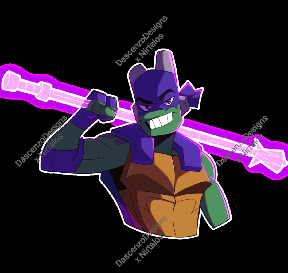 Preorder for restock of ROTTMNT Mystic Magic Donnie chrome enamel pin