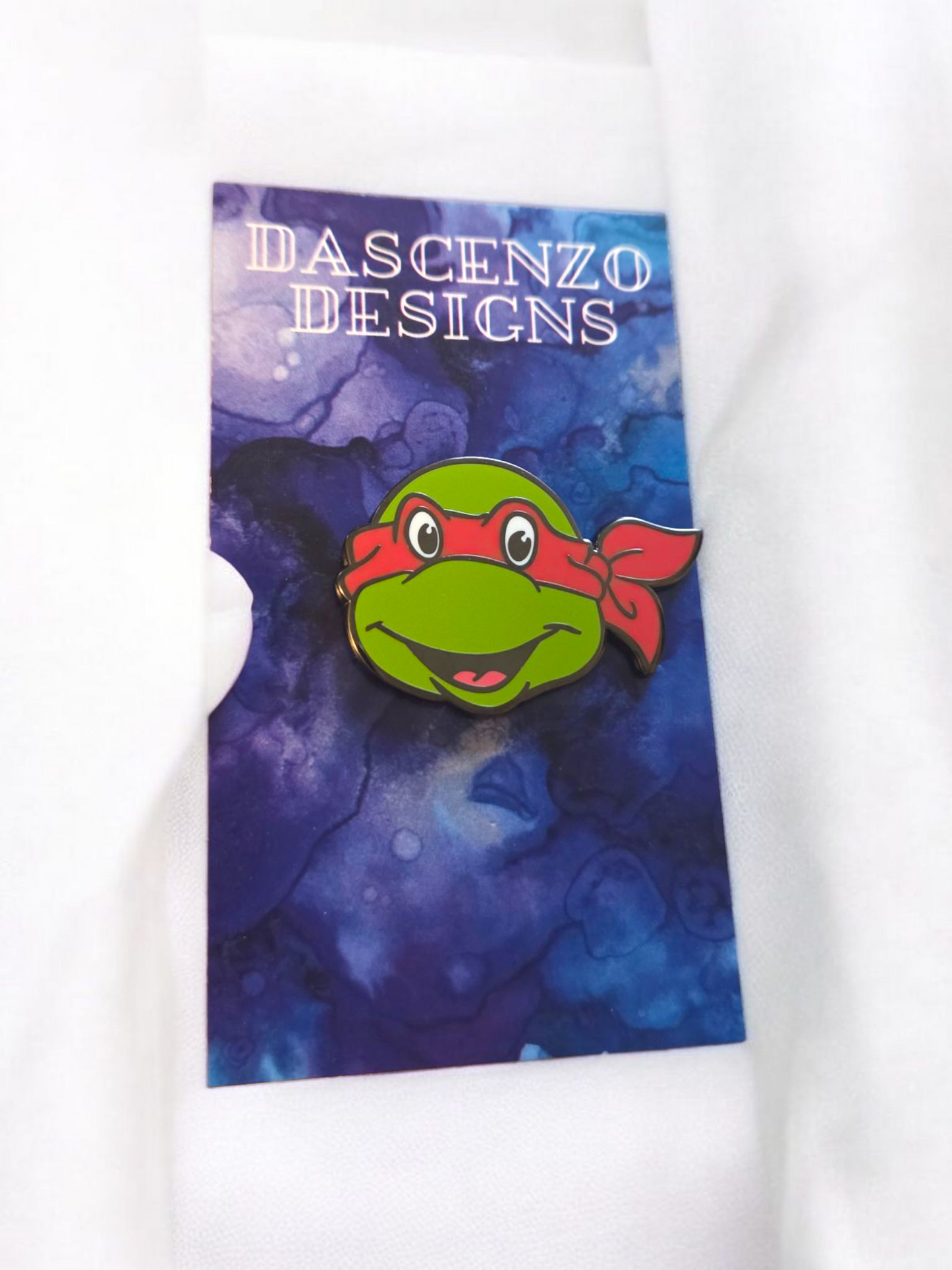 87 TMNT Headshot hard enamel pins
