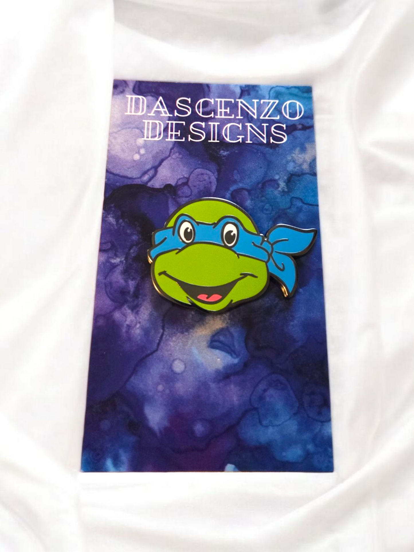 87 TMNT Headshot hard enamel pins