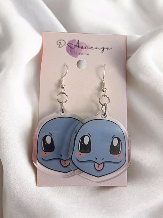 Pokemon Acrylic Dangle Earrings: Squirtle