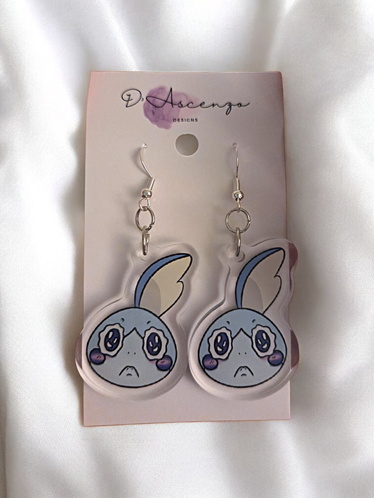 Pokemon Acrylic Dangle Earrings: Sobble