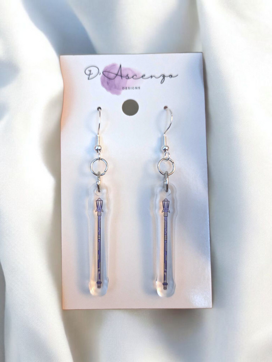 ROTTMNT Acrylic Dangle Earrings: Tech Bo