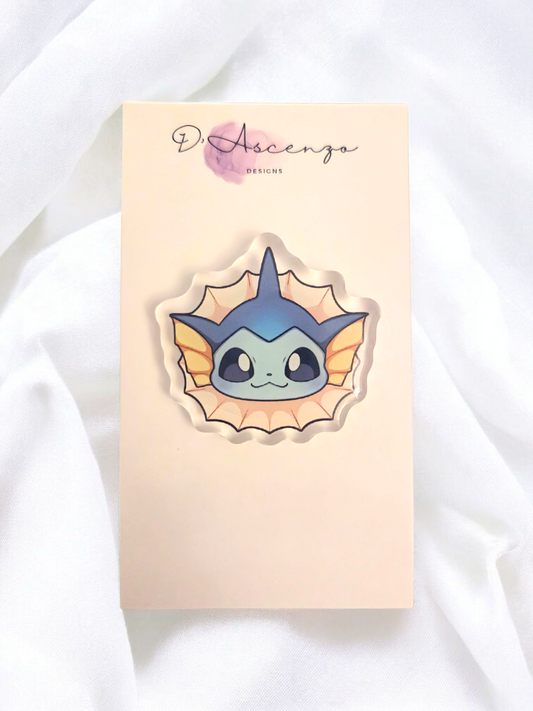 Pokemon Acrylic Pin: Vaporeon