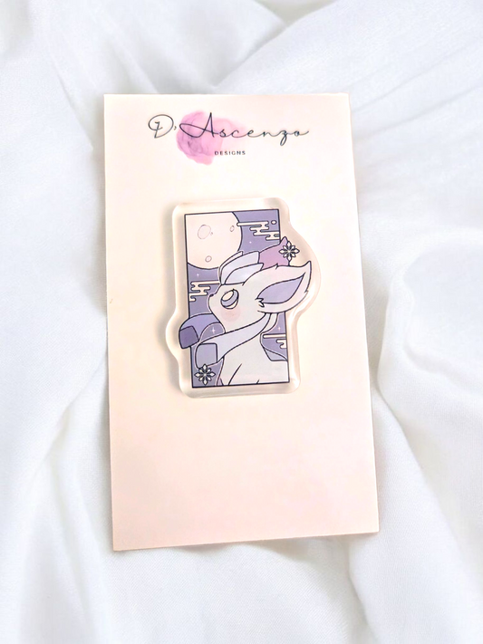Pokemon Acrylic Panel Pin: Glaceon