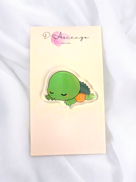 ROTTMNT Acrylic Turtle Tots Pin: Sleepy Time Raph