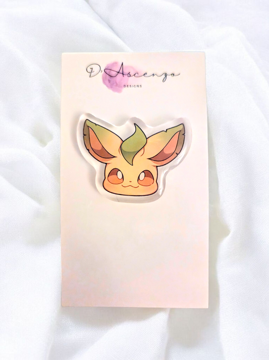 Pokemon Acrylic Pin: Shiny Leafeon