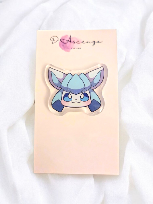 Pokemon Acrylic Pin: Shiny Glaceon