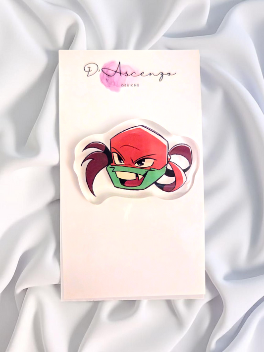 ROTTMNT Acrylic Pin: Raph