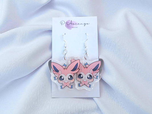 Pokemon Acrylic Dangle Earrings: Sylveon