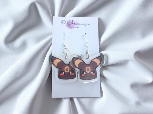 Pokemon Acrylic Dangle Earrings: Umbreon