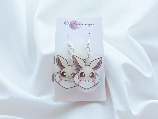 Pokemon Acrylic Dangle Earrings: Shiny Eevee