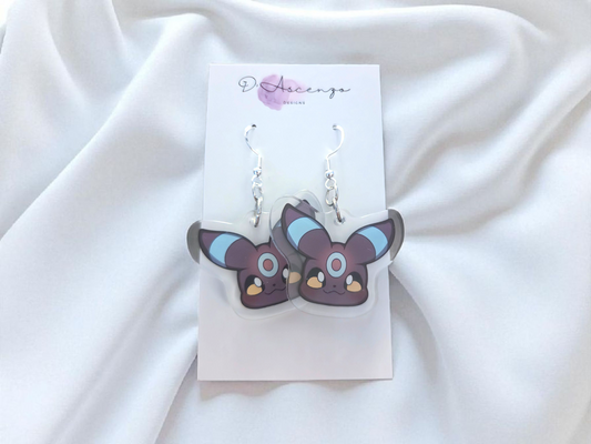Pokemon Acrylic Dangle Earrings: Shiny Umbreon