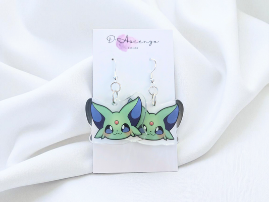 Pokemon Acrylic Dangle Earrings: Shiny Espeon