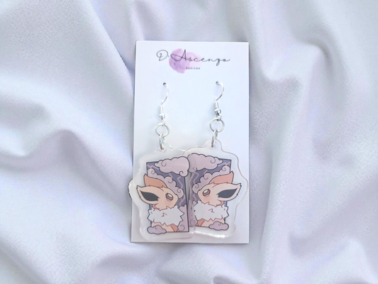 Pokemon Acrylic Dangle Earrings: Jolteon Panel