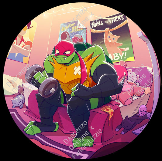 Preorder: ROTTMNT Raph Deluxe enamel pin