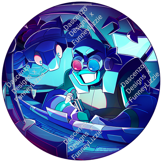 Preorder for Restock of ROTTMNT Donnie Lab Deluxe Enamel Pin