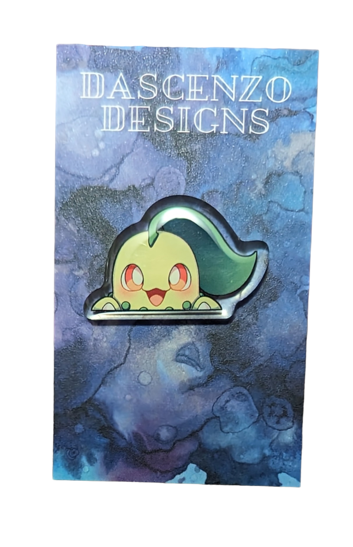 Chikorita Peeker Pin