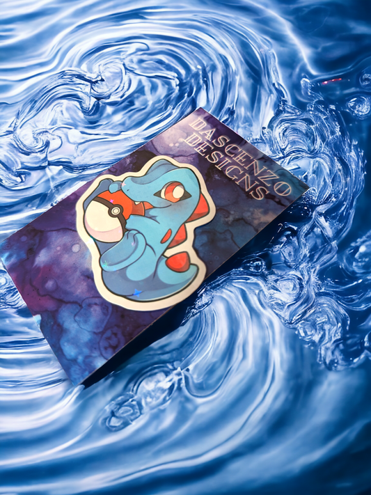 Totodile Holo Vinyl Sticker