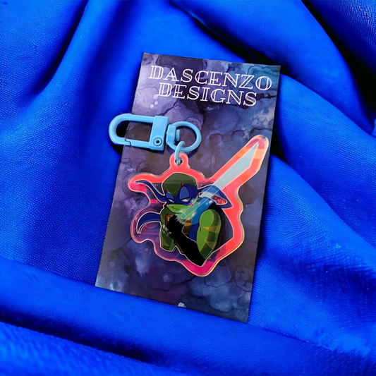 Neon Leon Holo Leo Keychain