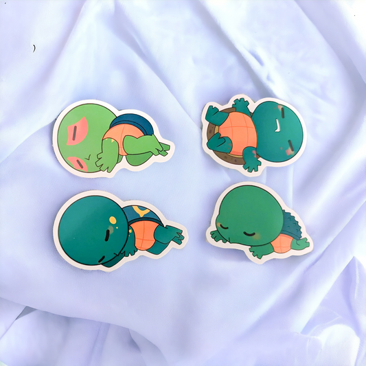 Turtle Tots Vinyl Stickers