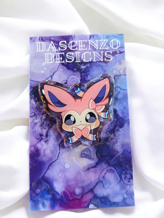 Acrylic Sylveon Pin (Exclusive design from SeviYummy)