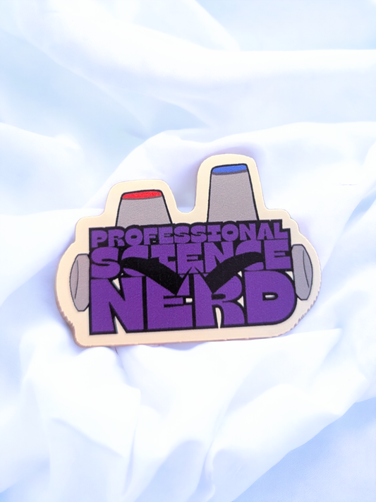 ROTTMNT Vinyl Sticker: Science Nerd
