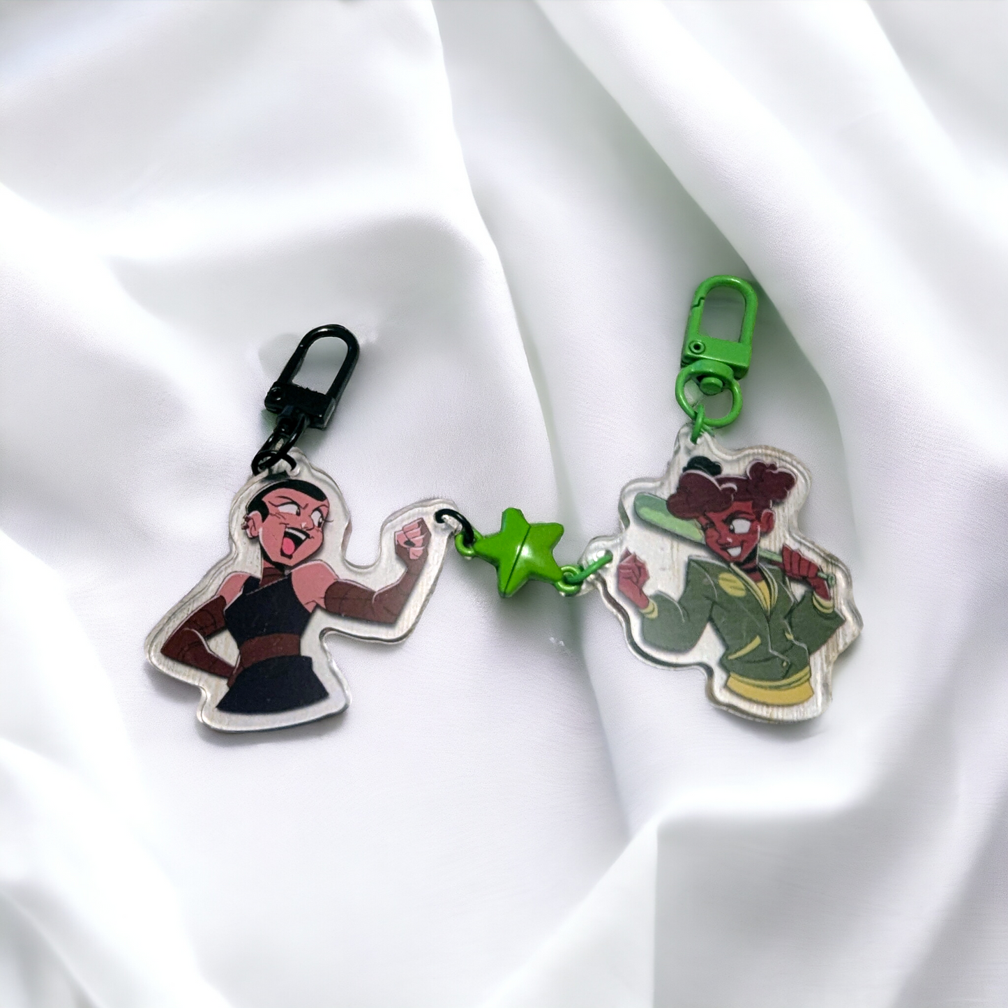 ROTTMNT Casey and April Keychain Set