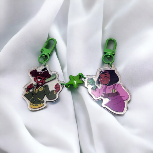 ROTTMNT Sunita and April Keychain Set