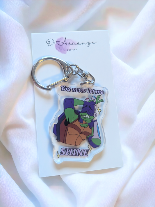 ROTTMNT Acrylic Keychains: Donnie Meme