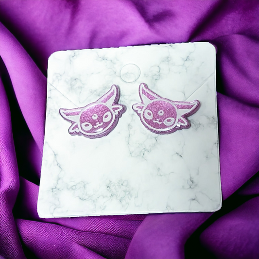 Espeon Handmade Resin Earrings